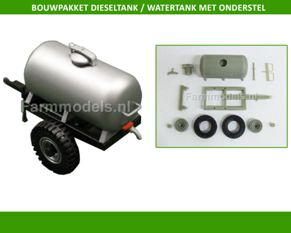 Dieseltank / Watertank met onderstel BOUWKIT   1:32   03103