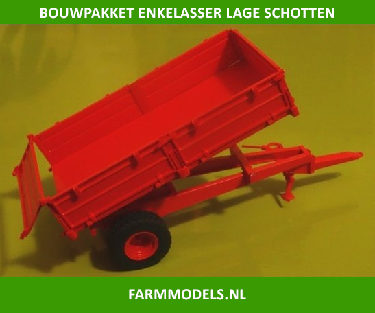 Enkelasser kippertje + lage schotten BOUWKIT 1:32 (01 408)  (01401+01402+01403+01404) (HTD)