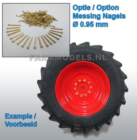 2x Michelin 1050 banden Groot Oprek &Oslash; 61.5 mm + Aluminium Velgen, o.a. geschikt voor Fendt 822/ 824/ 926 Gen I Weise Toys  1:32       