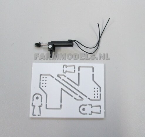 Topdrukcilinder Set taps lopend, L in = 29mm, L uit = 43mm NIEUWE UITVOERING, bouwkit 1:32 (HTD)                