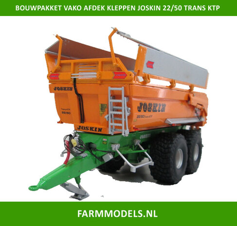 Vako afdekkleppen BOUWKIT set t.b.v. Joskin Tandemasser Trans KTP 22/50 UH 1:32 (HTD)