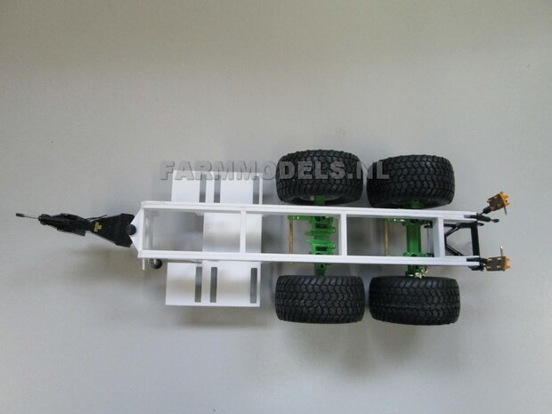 Universeel Knikdissel Tandem as chassis, incl topdrukcilinderset, Bouwpakket, perfect als basis voor je modelbouw (tank) 1:32 (HTD)                       