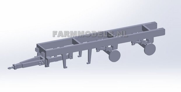 Universeel Tandem as chassis, perfect als basis voor je modelbouw (tank) 1:32 (HTD)