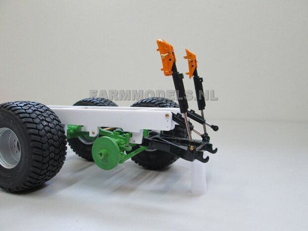 Hefinrichting set, geschikt voor (carrier/haakarm) mest tank + mesttank chassis, bouwkit 1:32 