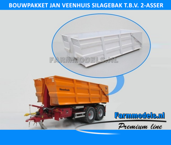 Jan Veenhuis Silagebak t.b.v. 2 asser haakarm Carrier Bouwpakket 1:32 (HTD)   