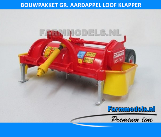 Gr. aardappel Loof klapper 2 rijer BOUWKIT fronthef / achterhef loofklapper 1:32 (HTD)  