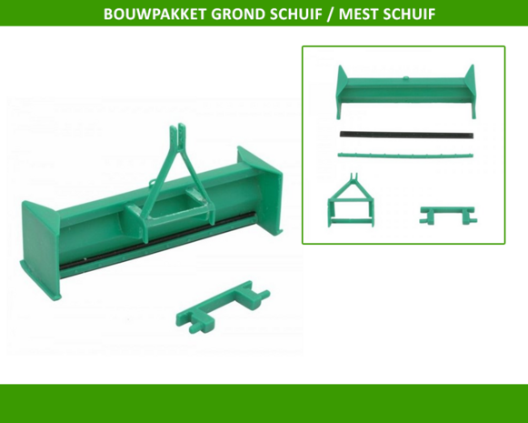 Grond schuif / Mest schuif bouwkitje  1:32    03107