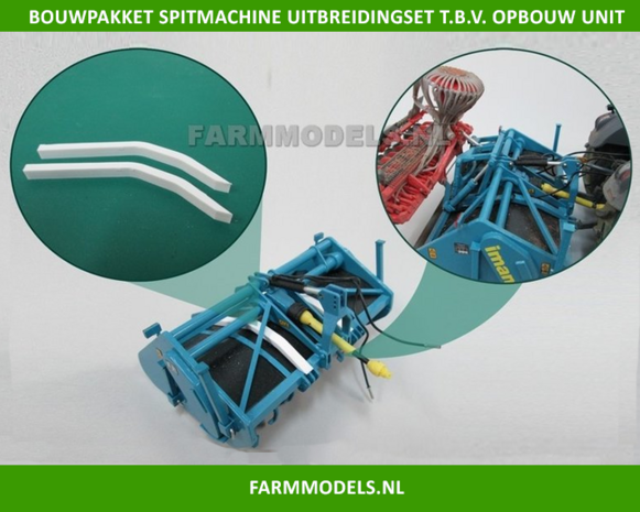 Spitmachine uitbreidingsset t.b.v. opbouw unit Bouwkit 1:32 (HTD)