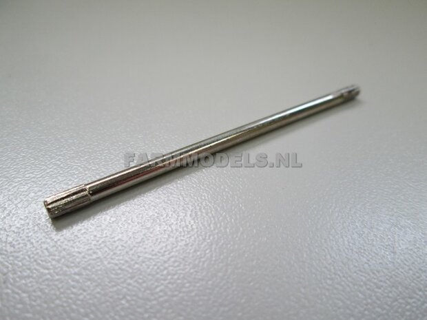 Spiebaan as &Oslash; 2,3 mm, 1x lengte ong. 58,9 mm. as 01 