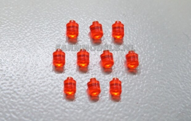 10x Toplichtjes &Oslash; 1.97 mm Oranje, 1:32  