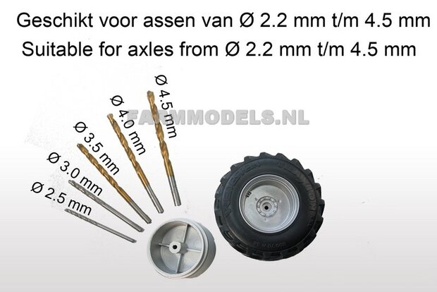 Vredestein Traxion XXL 800/70R38, achteras banden  &Oslash; 64.9 mm + velgen, 1:32, Universele set