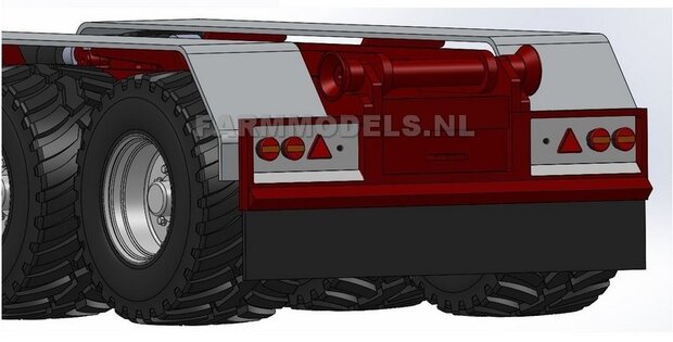 Jan Veenhuis 3-asser haakarm Carrier + 3x Vredestein Flotation trac bandensets Bouwpakket Basis asafstand 180 + geleverd met nieuwe verlichting LAST ONE