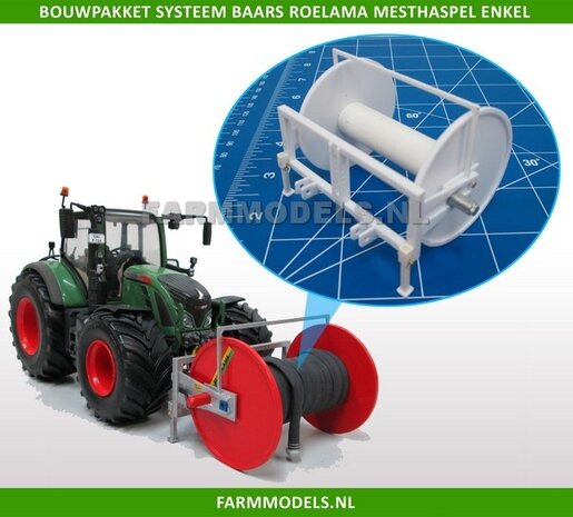 Systeem Baars Roelama Slang Haspel enkel Bouwkit 1:32 (HTD)