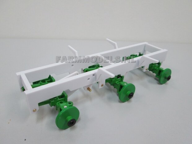 4x Spatbordsteun, o.a. t.b.v. (Universeel) 3-as chassis  1:32  