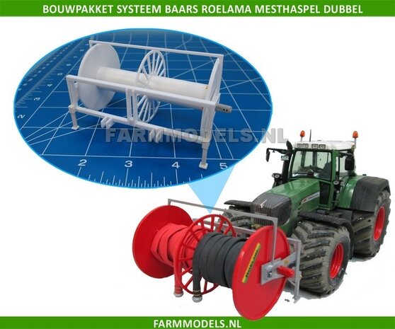 Systeem Baars Roelama Slang Haspel dubbele / brede rol Bouwkit 1:32 (HTD)