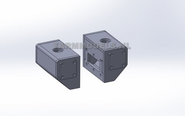 Verzamelbakkenset Mest t.b.v. verdringerpomp, geschikt voor &Oslash; 5 mm &amp; &Oslash; 7 mm, bouwkitje 1:32              