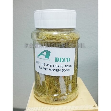 Gras / Grass droog / dor / hooi strooi gras 12mm, inhoud 1/2 Liter 1:32 (05316) 