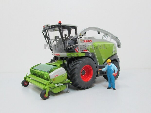 &Oslash; 60.8 mm: Claas 870/860 Jaguar Wiking: 2x Brede banden + ALUMINIUM velgen BLANK geleverd o.a. geschikt voor de  1:32  Farmmodels Custom Line Series