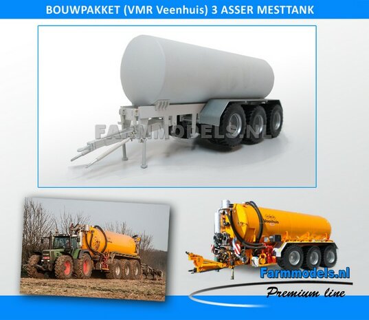 3 Asser mesttank basis (VMR Veenhuis of ander merk) Bouwpakket 1:32 (HTD)