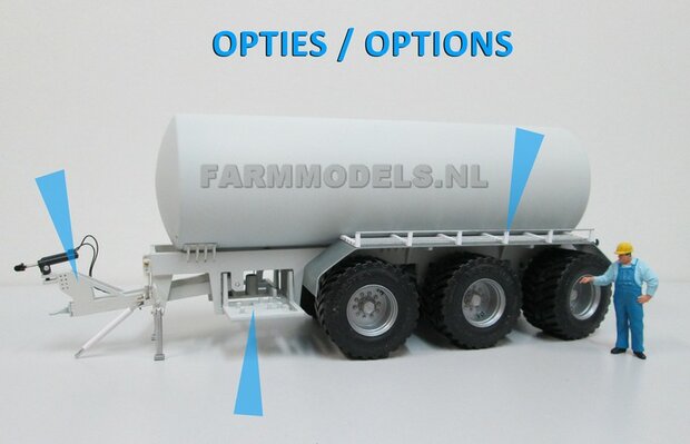 3 Asser mesttank basis (VMR Veenhuis of ander merk) Bouwpakket 1:32 (HTD)