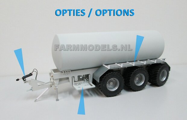 3 Asser mesttank basis (VMR Veenhuis of ander merk) Bouwpakket 1:32 (HTD)