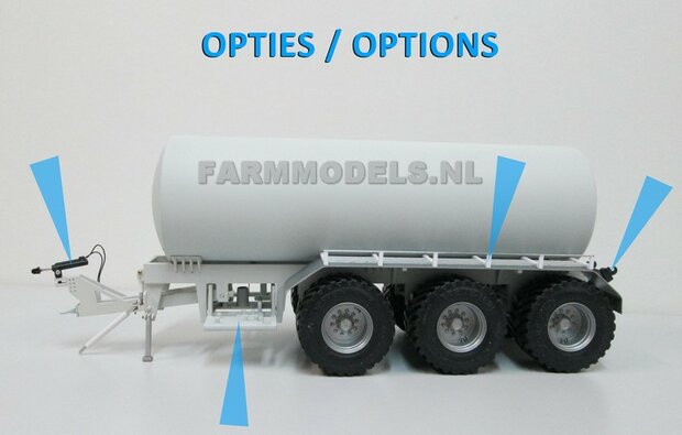 3 Asser mesttank basis (VMR Veenhuis of ander merk) Bouwpakket 1:32 (HTD)