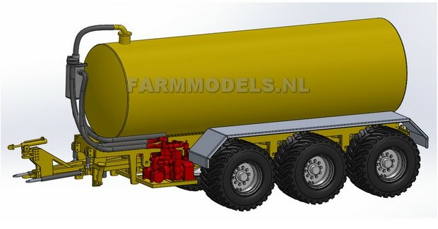 3 Asser mesttank basis (VMR Veenhuis of ander merk) Bouwpakket 1:32 (HTD)