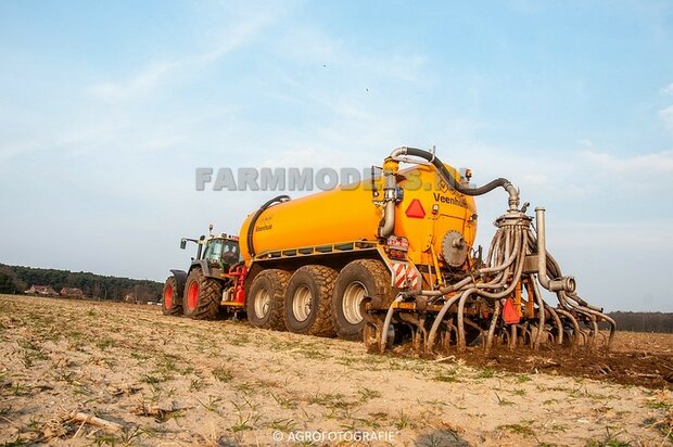 3 Asser mesttank basis (VMR Veenhuis of ander merk) Bouwpakket 1:32 (HTD)