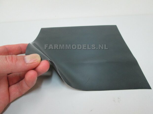 Spatlap dun flexibel rubber, ong. 100 x 400 mm (echt rubber)