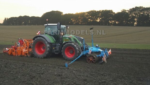 2x Extra brede spatbordverbrederset t.b.v. achteras, perfect voor de Fendt 724 van UH / Schuco, ook universeel te gebruiken 1:32                   