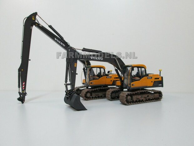 Long Reach Giek BECO + snelwisselset BOUWKIT t.b.v. Hitachi 210 Zaxis/ New Holland 215 ROS  1:32 (incl. snelwisselset) (HTD)                