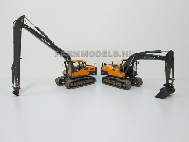 Long Reach Giek BECO + snelwisselset BOUWKIT t.b.v. Hitachi 210 Zaxis/ New Holland 215 ROS  1:32 (incl. snelwisselset) (HTD)                