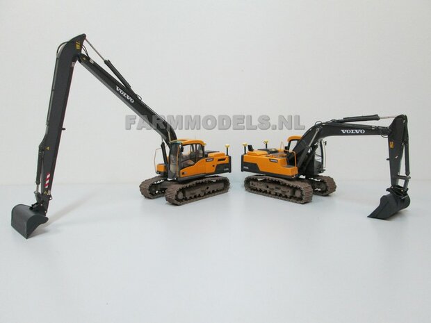 Long Reach Giek BECO + snelwisselset BOUWKIT t.b.v. Hitachi 210 Zaxis/ New Holland 215 ROS  1:32 (incl. snelwisselset) (HTD)                