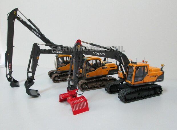 Long Reach Giek BECO + snelwisselset BOUWKIT t.b.v. Hitachi 210 Zaxis/ New Holland 215 ROS  1:32 (incl. snelwisselset) (HTD)                