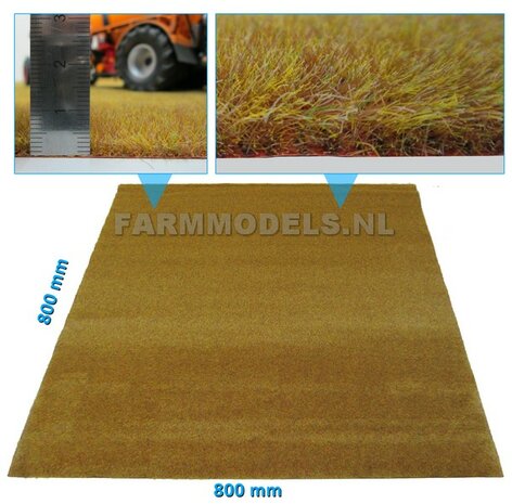 Grasmat / grasland (hoog) Herfstkleur / Graanland 80 x 80 cm (BU7219)   