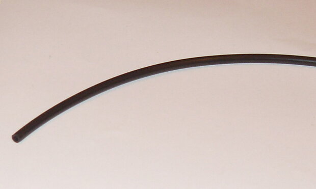Zwarte Mest slang / leiding,  &Oslash; 4 mm, per ong. 25 cm