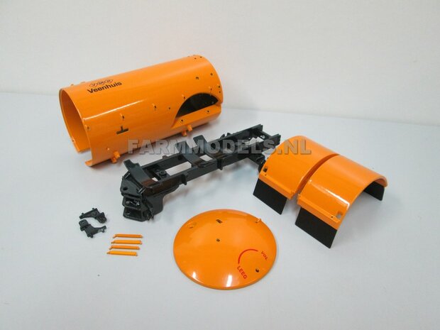 (VMR) enkel asser BASIS mesttank  + chassis, Bouwpakket 1:32 (HTD)