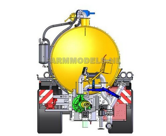 Combiset: 24835 + 24838 = VMR Quanta Dissel + enkel asser BASIS mesttank, 2x Bouwpakket 1:32 (HTD)