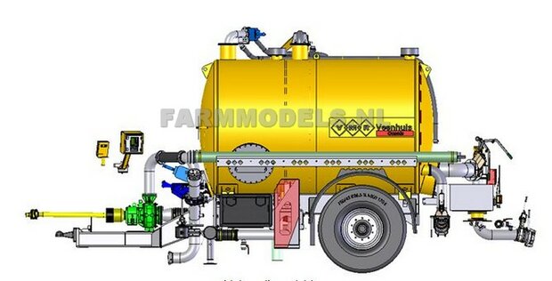 VMR Veenhuis QUANTA Dissel, t.b.v. enkel asser BASIS mesttank, Bouwpakket 1:32 (HTD)
