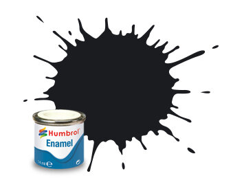 HAA6392 Nr. 201 Black metallic - 14ml Enamel paint