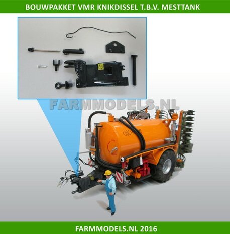 VMR Veenhuis Knik Dissel, t.b.v. enkel asser BASIS mesttank, Bouwpakket 1:32