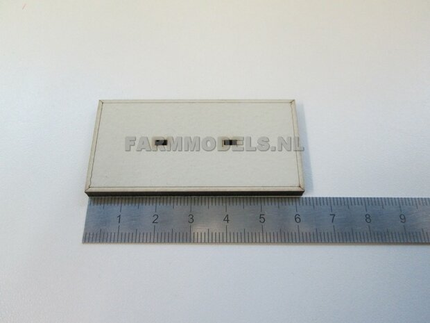 10x HALVE Stelconplaten afm. 62.5 x 31.25 x 4 mm Farmmodels Editie 1:32 