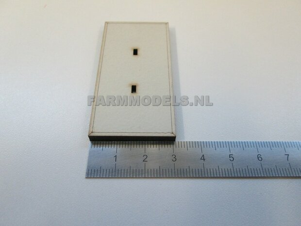 10x HALVE Stelconplaten afm. 62.5 x 31.25 x 4 mm Farmmodels Editie 1:32 