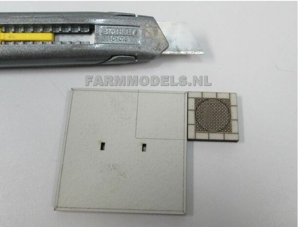 10x HALVE Stelconplaten afm. 62.5 x 31.25 x 4 mm Farmmodels Editie 1:32 