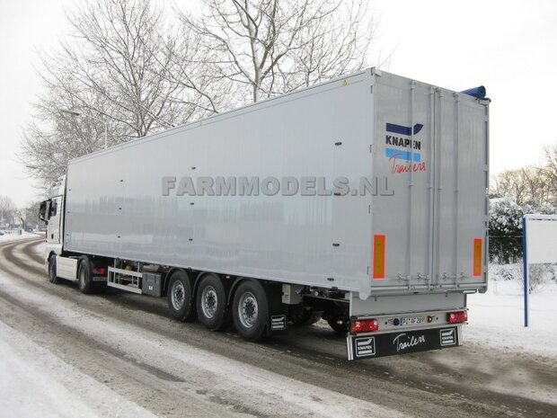 KNAPEN Trailers sticker assortiment op Transparant Pr&eacute;-Cut Decals 1:32 Farmmodels.nl