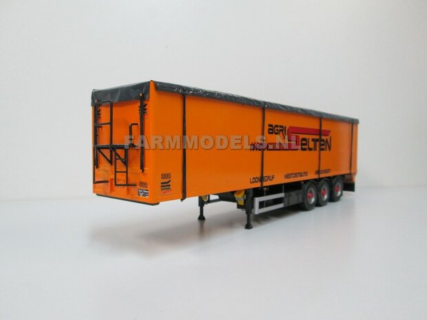 2x (Super Single) Half Ronde Spatborden set + &Oslash; 1.6 mm aluminium pijp, t.b.v. kieper / trailer,  Resin 1:32   