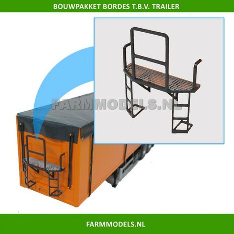 BORDES t.b.v. Walking Floor trailer, Bouwpakket 1:32 (HTD) 