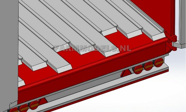 &quot;Walking Floor Delen&quot; t.b.v. Trailer Bouwpakket 1:32 (HTD)