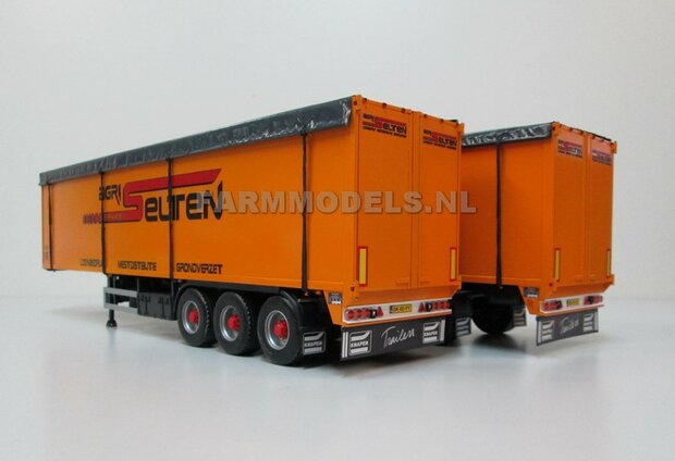 Trailer (Walking Floor) Bouwpakket Basis, lang en kort, gestuurd en niet gestuurd opties 1:32