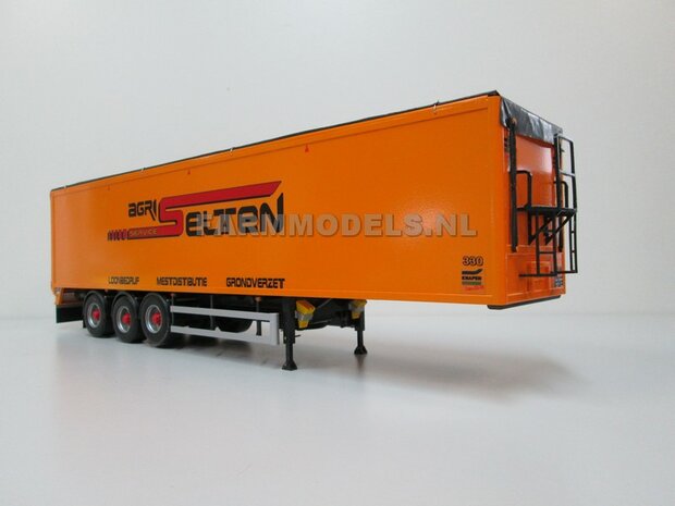 Trailer (Walking Floor) Bouwpakket Basis, lang en kort, gestuurd en niet gestuurd opties 1:32